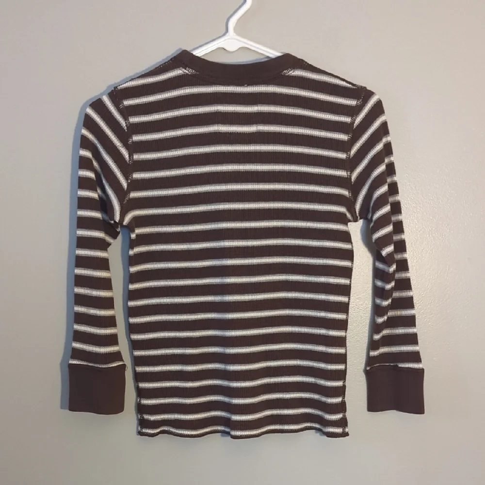 Striped Long Sleeve Shirt, Boys M